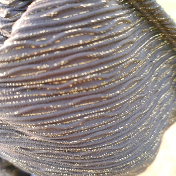 Time and Tru Ring Cut-Out One-Piece with Gold Metalic Weave Knit Swimsuit XL - Picture 10 of 12